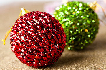 Image showing Christmas baubles