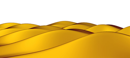 Image showing Golden hummoks or dunes isolated 