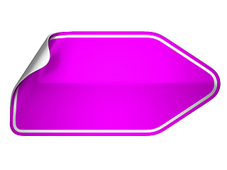 Image showing Hamous magenta sticker or label 