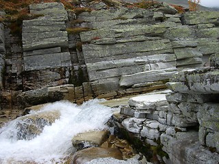 Image showing Waterfall, Rondane Norway