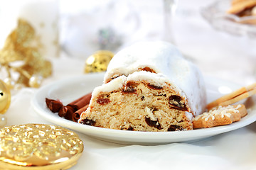 Image showing Christmas stollen