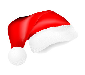 Image showing Red Santa Claus hat