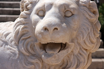 Image showing Medieval Lion Statue