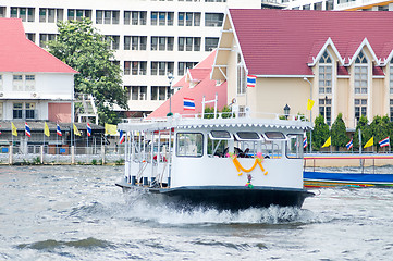 Image showing Passenger ferry in Bangkok