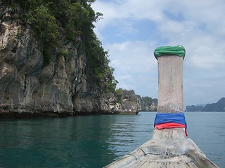 Image showing Long tail boat