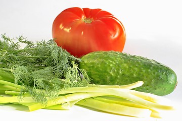 Image showing vegetables for a salad  