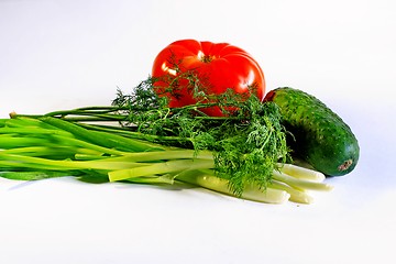 Image showing vegetables for a salad 