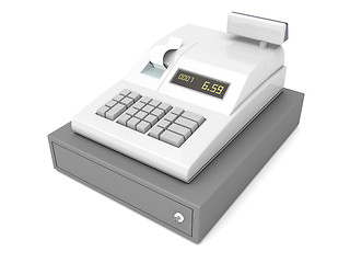 Image showing Cash register on white