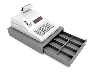 Image showing Cash register without money