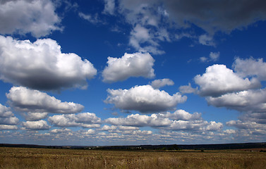 Image showing Low clouds landscape