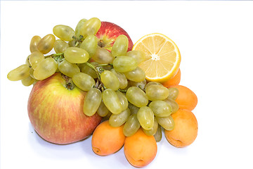 Image showing Colorful fresh group of  fruits