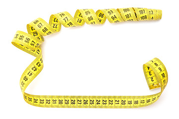 Image showing Yellow measuring tape 