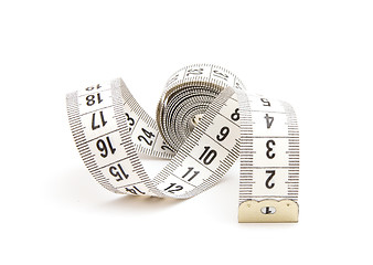 Image showing White measuring tape