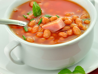 Image showing white bean soup