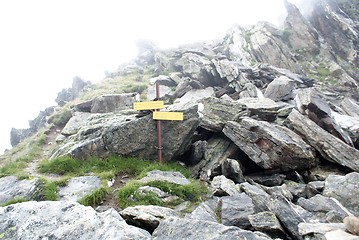 Image showing hiking in frensh alpes in summer