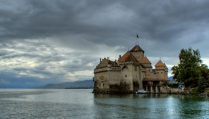 Image showing Chateau de Chillon in switzerland   