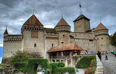 Image showing Chateau de Chillon in switzerland   