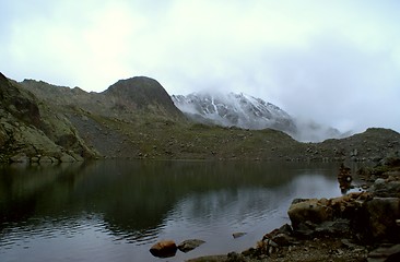 Image showing hiking in frensh alpes in summer