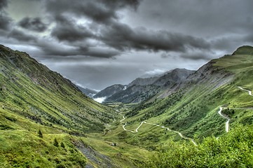 Image showing hiking in frensh alpes in summer