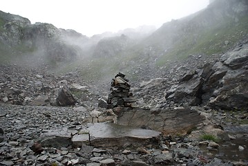 Image showing hiking in frensh alpes in summer