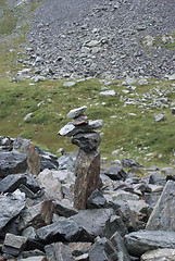 Image showing hiking in frensh alpes in summer