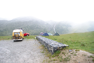 Image showing hiking in frensh alpes in summer