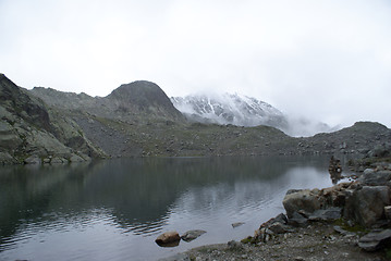 Image showing hiking in frensh alpes in summer