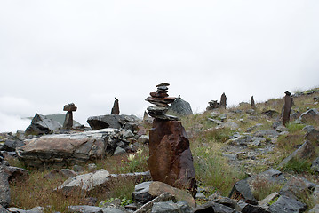 Image showing hiking in frensh alpes in summer