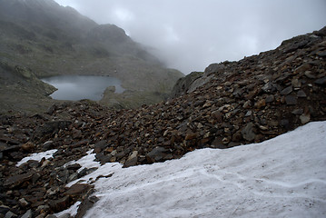 Image showing hiking in frensh alpes in summer