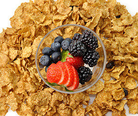 Image showing bran and raisin cereal