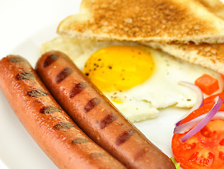 Image showing grilled polish sausages 