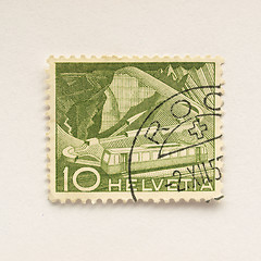 Image showing Swiss stamps