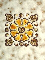 Image showing Floral tile