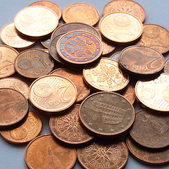 Image showing Euro coins