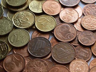 Image showing Euro coins