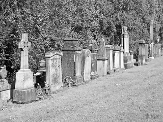 Image showing Glasgow cemetery