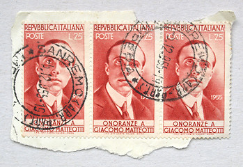 Image showing Italian stamps