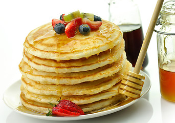 Image showing stack of pancakes