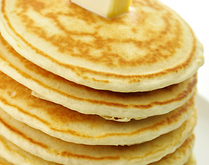 Image showing pancakes with butter