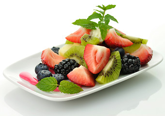 Image showing fresh fruit salad