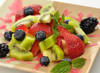 Image showing fresh fruit salad