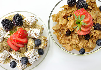 Image showing cereal with fruits and berries