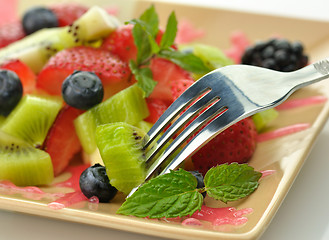 Image showing fresh fruit salad