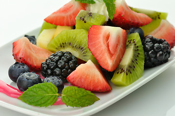 Image showing fresh fruit salad