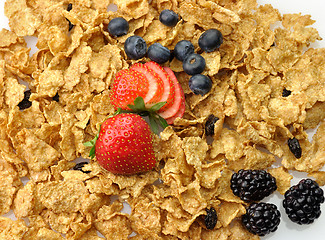 Image showing bran and raisin cereal 