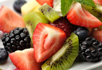 Image showing fresh fruit salad 