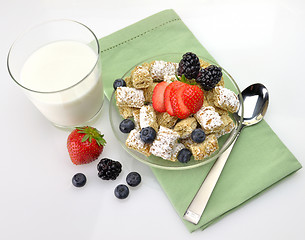 Image showing healthy breakfast,Shredded Wheat Cereal