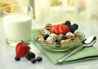 Image showing healthy breakfast,Shredded Wheat Cereal