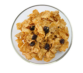 Image showing bran and raisin cereal