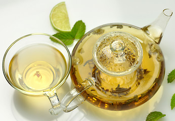 Image showing green tea composition